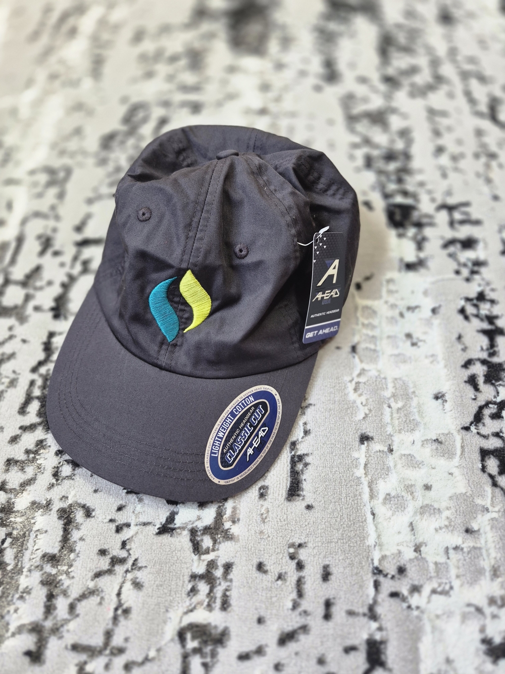 AHead Heatered Grey Adjustabale Embroidered SignifyHealth Baseball Hat NWT